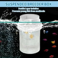 thumbnail image 4 of Unique Bargains Suspensions Breeder Box Floating Mesh Isolation Fish Tank Separator Set Ideal for Aquatic Pets Large White 1 Set, 4 of 7