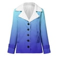 thumbnail image 4 of Lindreshi Womens Shackets Coat in Clothing Clearance Women's Fashion Long Sleeve Pocket Plush Button Coat, 4 of 5