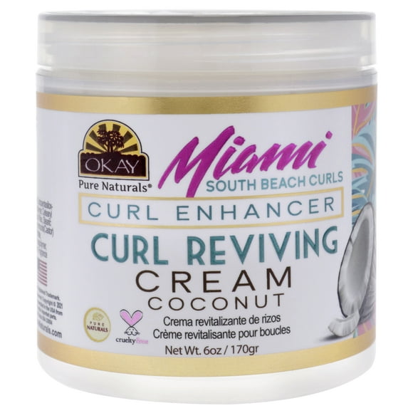 Miami South Beach Curls - Mejora de rizos de Okay para mujeres - Crema de 6 oz