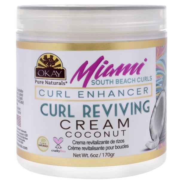 Miami South Beach Curls - Mejora de rizos de Okay para mujeres - Crema de 6 oz