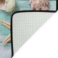 thumbnail image 5 of Dreamtimes Beach Shell Starfish Area Rug, 36"x24" Summer Beach on The Board Non-Slip Washable Indoor Door Mat, Absorbent Floor Mat for Bedroom Kitchen Entryway Bathroom, 5 of 7