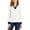 Bright White, variant on Tommy Hilfiger Womens Johnny Collar Puff Shoulder Pullover Top