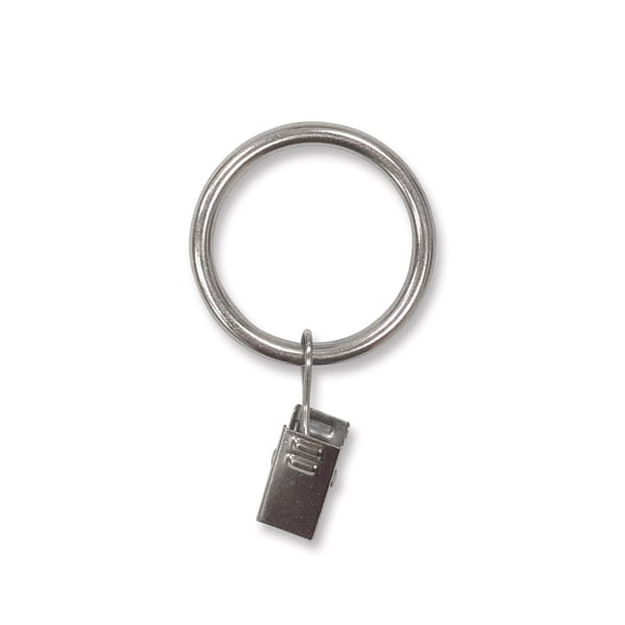 Lumi Home Furnishings 1-1/2 in. Clip Rings For 1 in. Curtain Rods