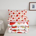 thumbnail image 5 of Manfei Cute Strawberry Queen Comforter Set,Pink Girly Bow Comforter Sets Queen,Pink Reversible,3-Piece,1 Comforter and 2 Pillowcases, 5 of 7