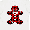 thumbnail image 4 of Inktastic Buffalo Plaid Gingerbread Man Boys or Girls Toddler T-Shirt, 4 of 5