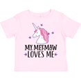 thumbnail image 3 of Inktastic My Meemaw Loves Me Unicorn Girls Toddler T-Shirt, 3 of 5
