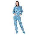 thumbnail image 3 of Footed Pajamas - Winter Wonderland Adult Hoodie Fleece One Piece - Adult - Large (Fits 6'0 - 6'4"), 3 of 5