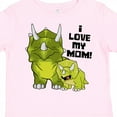 thumbnail image 4 of Inktastic I Love My Mom with Baby and Mommy Triceratops Boys or Girls Toddler T-Shirt, 4 of 5