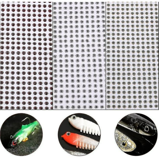 500 Pieces 5mm 3d Fishing Eyes Fishing Lures Baits Eyes Fly Tying For Diy 