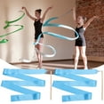thumbnail image 3 of Shisuyan Iron Wooden Handle Gymnastics Ribbon Blue 2Pcs 9.2x2.4x0.4In, 3 of 9