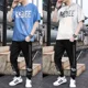 thumbnail image 2 of Camiseta Hombre Gráfico Ropa de Hombre Pantalones Negros Conjuntos Pantalones Deportivos Trajes Deportivos Chándal Alfabético 5xl Top Manga Corta Cuarto Fresco, 2 of 5