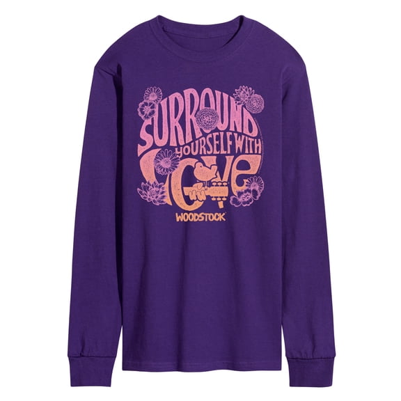 Woodstock - Woostock Surround Love - Men's Long Sleeve Graphic T-Shirt