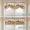 thumbnail image 5 of Botanical Mushrooms Tie Up Valance Curtains for Windows, Kitchen Curtains Window Treatments, Retro Fall Wild Flowers Farmhouse Short Window Shades Valances for Bedroom Bathroom Cafe 54"x18", 5 of 8
