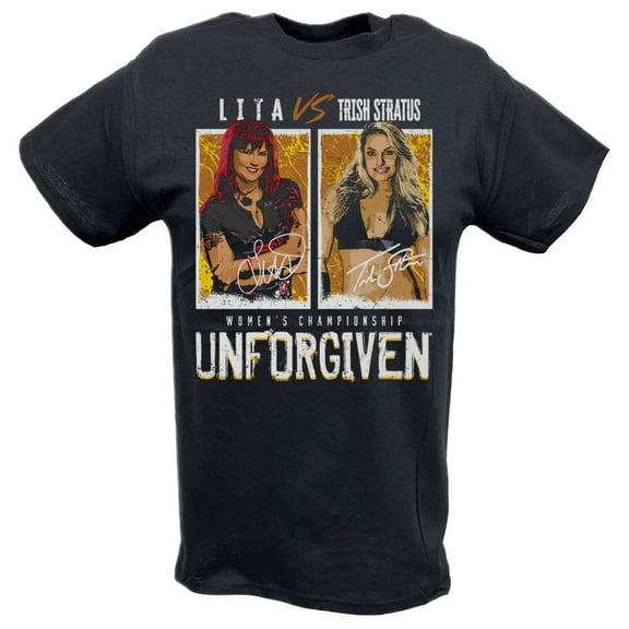 Trish Stratus vs Lita Unforgiven Match BlackT-shirt