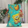 thumbnail image 4 of Zufioo SpongeBob SquarePants Print Christmas Drawstring Gift Bags, Holiday Party Packaging Bags, Suitable for Holiday Gift Decorations-Medium, 4 of 7