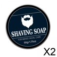 thumbnail image 1 of Jabón de afeitar,Jabón de afeitar perfumado para hombres Espuma rica,Jabón de afeitar para hombres Espuma densa suave,Crema de afeitar de lujo 50 g 1,75 Afeitado húmedo,Jabón de afeitar, 1 of 4