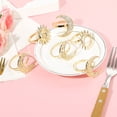 thumbnail image 4 of Elegant Alloy Moons Sun Designs Napkin Rings For Weddings Parties Home Dining Decoration Festival Tableware Clip, 4 of 8