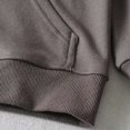 thumbnail image 3 of Komoo Women Casual Zip Cardigan Oversize Zip Up Hoodies Long Sleeve Sweatshirt Basic Relax Girl Streetwear, 3 of 4