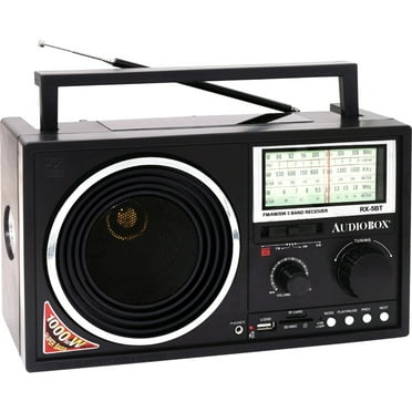 Supersonic Portable AM/FM Radio, Black, SC-3201BT-BK - Walmart.com