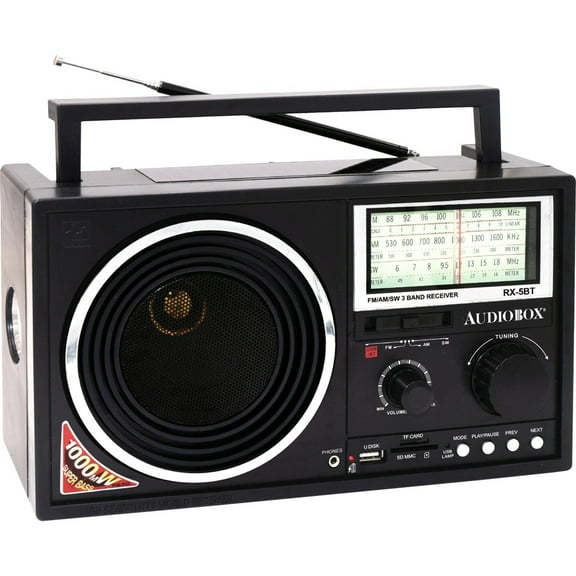 Audiobox RX-5BT Rechargeable Solar Radio with Bluetooth