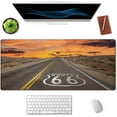 thumbnail image 3 of Large Mouse Pad, Full Desk XXL Extended Gaming Mouse Pad 35.4" X 15.7", Waterproof Desk Mat Stitched Edges, Non-Slip Laptop Computer Keyboard Mousepad for Office and Home, Famous US Route 66, 3 of 6