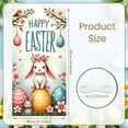 thumbnail image 2 of Cute Bunny Happy Easter Banner Colorful Eggs Easter Celebration Display Butterfly Decor Spring Flowers Easter Photo Prop for Easter Party Family Gathering Photo Shoot, 2 of 9