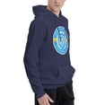 thumbnail image 3 of Sporting Club Jacksonville Men Fleece Hoodie Casual Pullover Sweatshirt With Kangaroo Pocket, 3 of 6