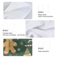 thumbnail image 2 of Yayeee Kitchen Hanging Hand Towels Set of 2 with Loop Bathroom Absorbent Tie Towel, Beige Christmas Gingerbread, 2 of 7