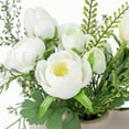 thumbnail image 4 of Better Homes & Gardens Tan Ceramic Vase with White Mixed Artificial Floral, 10", 4 of 7