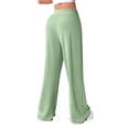 thumbnail image 5 of Flare Leggings for Women Soft Comfy Drawstring Yoga Pants Low Rise Sweatpants Lounge Wide Leg Leggings Green XL, 5 of 5