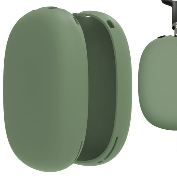 Geekria Silicone Ear Cup Cover Compatible with Apple AirPods Max Headphones, Scratch Proof Protector Skin   Anti-Slip Grip (Green)