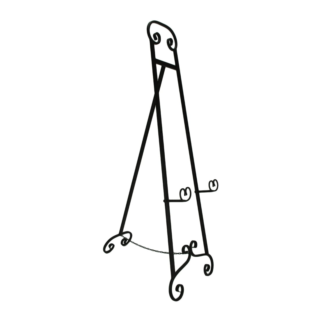 Large 50 Inch Tall Wrought Iron Display Easel Metal Art Stand