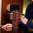 thumbnail image 4 of Cely x TAL 32oz Stainless Steel Skye Tumbler with Handle and Fip-up Straw, Cheetah, 4 of 7