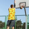 thumbnail image 5 of Xecao Sunflowers2 print basketball shirt for both men and women, a unisex basketball jersey perfect for theme parties-Small, 5 of 6