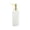 White+Gold, variant on qolami Black Soap Dispenser, 2 Pack Hand Soap Dispensers with Bamboo Pump, Plastic Hand and Dish Dispenser for Kitchen, Refillable Liquid Soap and Lotion Dispensers Bottle