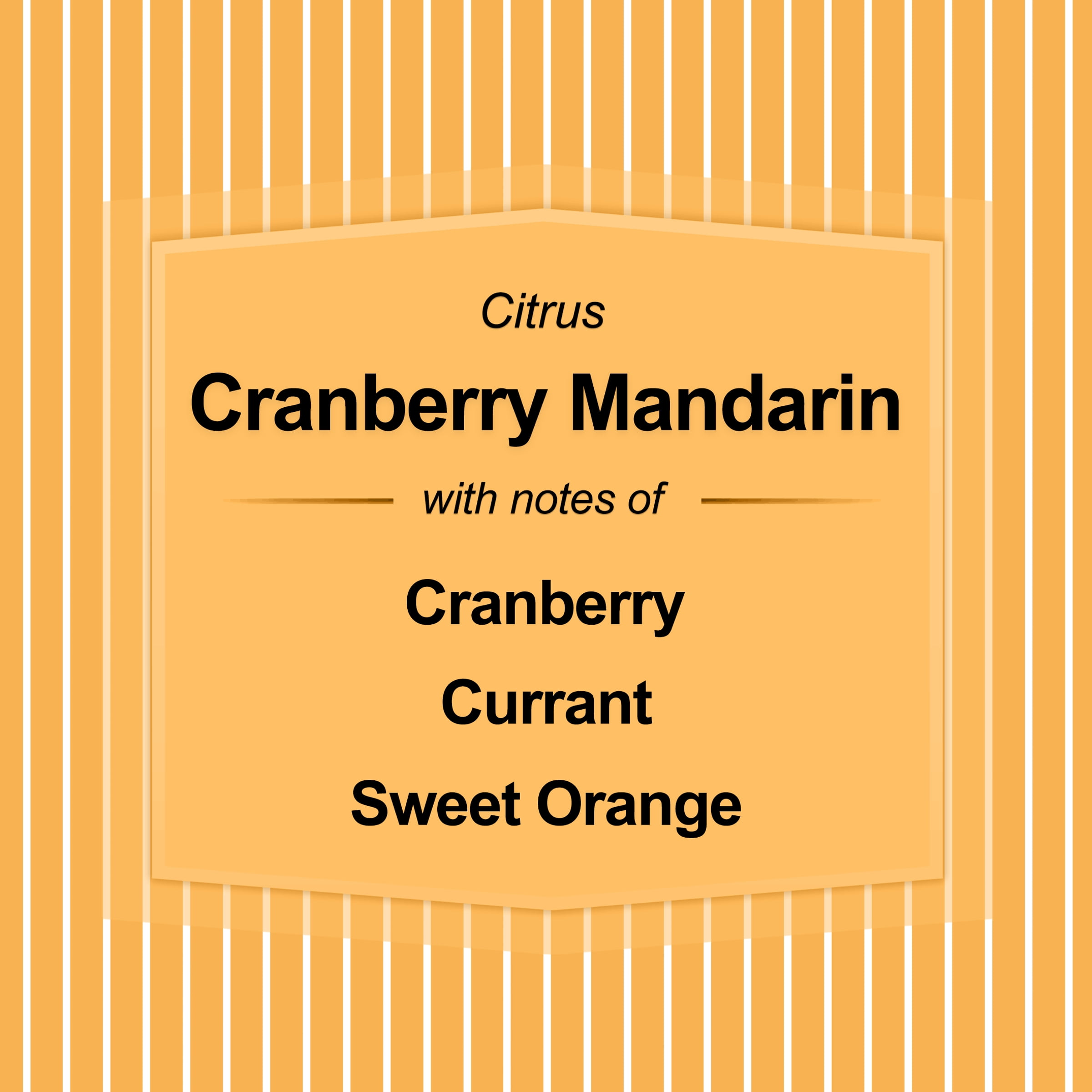 Mainstays 3-Wick Textured Wrapped Cranberry Mandarin Scented Candle, 14 oz