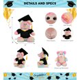thumbnail image 2 of DolliBu Super Soft Rainbow Bear Graduation Plush Toy – Cute Plush Graduation Bear Stuffed Animal Dress Up in Black Graduation Gown and Cap with Tassel – Congratulatory Graduation Gift – 9 Inches, 2 of 6