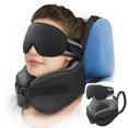 thumbnail image 1 of Almohada de viaje YFONG con soporte cervical de espuma viscoelástica 360°, 1 of 8