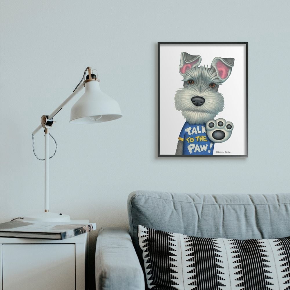 Stupell Industries Sassy Scotty Dog 'Talk to the Paw' Quote Family Pet Designed by Danny Gordan
