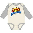 thumbnail image 3 of Inktastic Little Brother Superhero Boys Long Sleeve Baby Bodysuit, 3 of 5