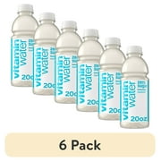 (6 pack) vitaminwater Zero Sugar Squeezed Lemonade Flavored Water Beverage Bottle, 20 fl oz