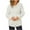 White, variant on Women's Patchwork Cardigan, Long Sleeve Button Front Knit Sweater with Pockets, Casual Lightweight Open Front Cover Up, Acrylic Comfort Wear for Daily Office and Home