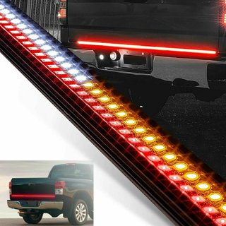 2pc 60 Full-Size Truck Tailgate LED Light Bar with White Reverse Lights