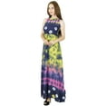 thumbnail image 3 of Bimba Women Exclusive Tie & Dye Maxi Dress Sleeveless Rayon Custom Clothing, 3 of 5