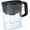 Black, variant on AQUAPHOR Compact 5-Cup Water Filter Pitcher - Black with 1 x B15 Filter - Fits in the Fridge Door - Reduces Limescale and Chlorine - Ideal for Five Cups