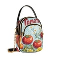 thumbnail image 7 of FORMRS Crossbody Bag for Women Quilted Travel Shoulder Cell Phone Purse with Chain Strap Handbag, Blue Tomatoes, 7 of 7
