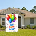 thumbnail image 2 of Amhnf Colorful Balloons Happy Birthday Garden Flag For Home Outdoor Garden Yard Decor 12x18 inch, 2 of 5