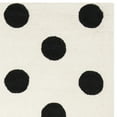 thumbnail image 5 of SAFAVIEH Kids Polka Dots Wool Area Rug, Ivory/Black, 6' x 9', 5 of 6