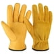 thumbnail image 1 of Guantes de trabajo de cuero Flex Grip Tough Cowhide Gardening Glove para cortar madera/construcción/conducción/jardín para hombres y mujeres 1 par, 1 of 5