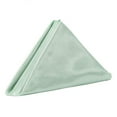 thumbnail image 2 of Your Chair Covers - Mint Green 20 Inch (10 Pack) Satin Cloth Napkins for all events, Easy washable, 2 of 2